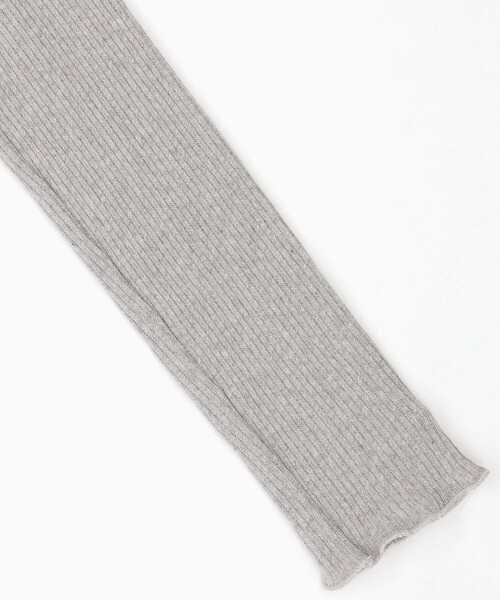 BASERANGE（ベースレンジ）の「Baserange/ベースレンジ DUAL LONG SLEEVE TEE / TTDLS-RCR-WI25 / ロングスリーブ ポロニット（ニット/セーター・レディース・グレー・SMALL）」の4枚目の写真