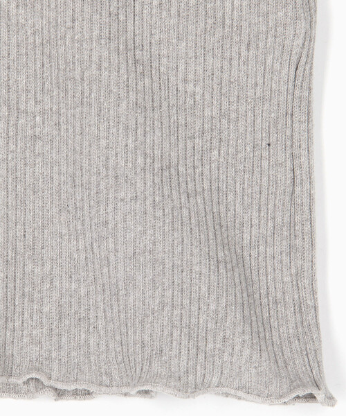 BASERANGE（ベースレンジ）の「Baserange/ベースレンジ DUAL LONG SLEEVE TEE / TTDLS-RCR-WI25 / ロングスリーブ ポロニット（ニット/セーター・レディース・グレー・SMALL）」の3枚目の写真