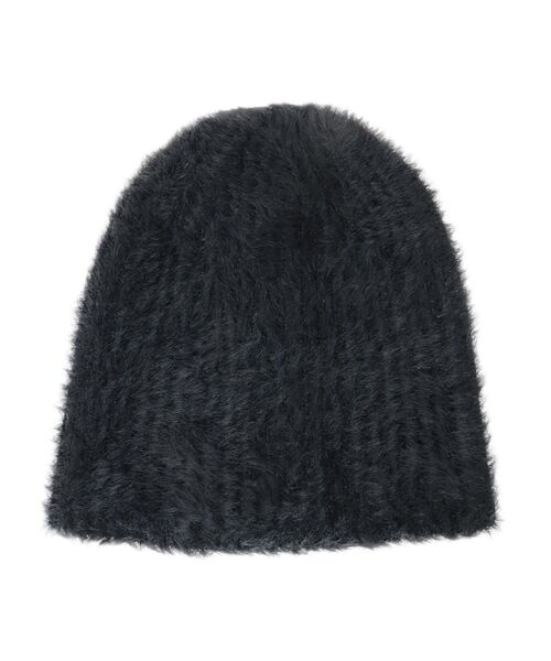 earth music&ecology（アースミュージックアンドエコロジー）の「フェザービーニー（ニットキャップ/ビーニー・レディース・ブラック/アイボリー・F）」の18枚目の写真