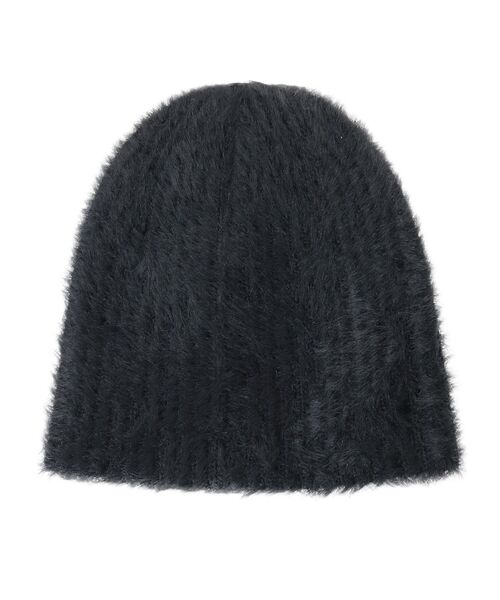 earth music&ecology（アースミュージックアンドエコロジー）の「フェザービーニー（ニットキャップ/ビーニー・レディース・ブラック/アイボリー・F）」の19枚目の写真