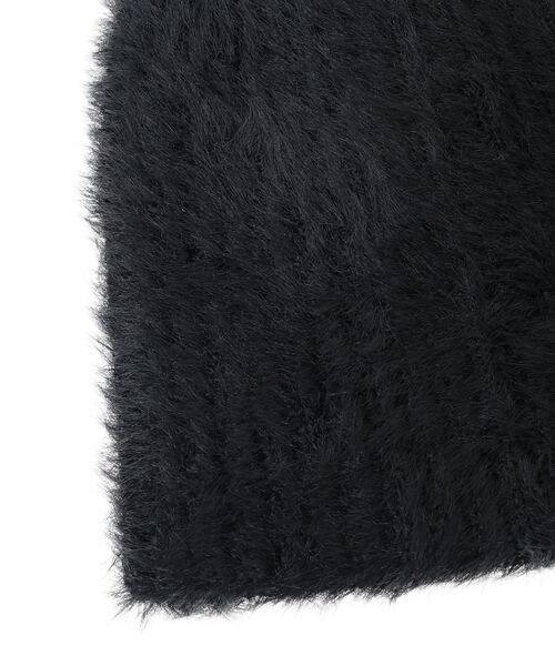 earth music&ecology（アースミュージックアンドエコロジー）の「フェザービーニー（ニットキャップ/ビーニー・レディース・ブラック/アイボリー・F）」の21枚目の写真