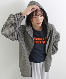 ABYS（アビス）の「チェックシャツブルゾン/フーディー（ブルゾン）」