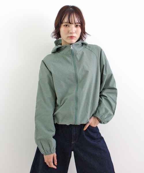 ABYS（アビス）の「チェックシャツブルゾン/フーディー（ブルゾン・レディース・ブラウン/ブラック/ブルー・FREE）」の13枚目の写真