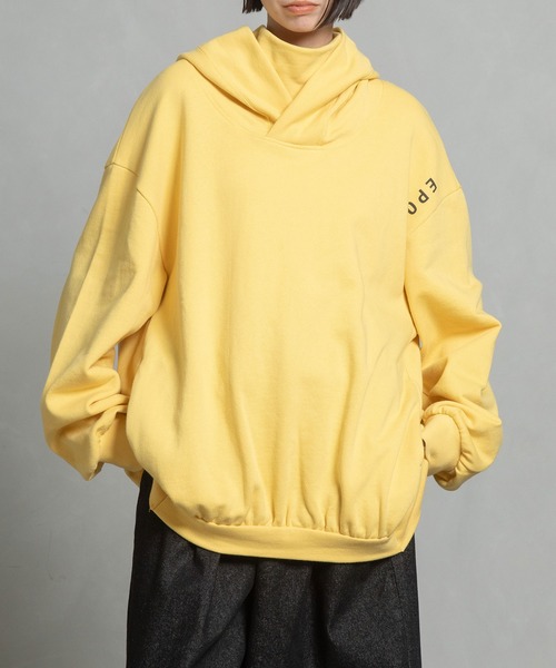 MARECHAL TERRE（マルシャルテル）の「ロングスウェットパーカー（パーカー・レディース・ブルー/ピンク/イエロー/ブラック・MEDIUM）」の4枚目の写真