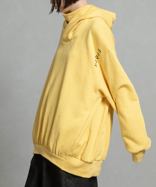 MARECHAL TERRE（マルシャルテル）の「ロングスウェットパーカー（パーカー・レディース・ブルー/ピンク/イエロー/ブラック・MEDIUM）」の5枚目の写真