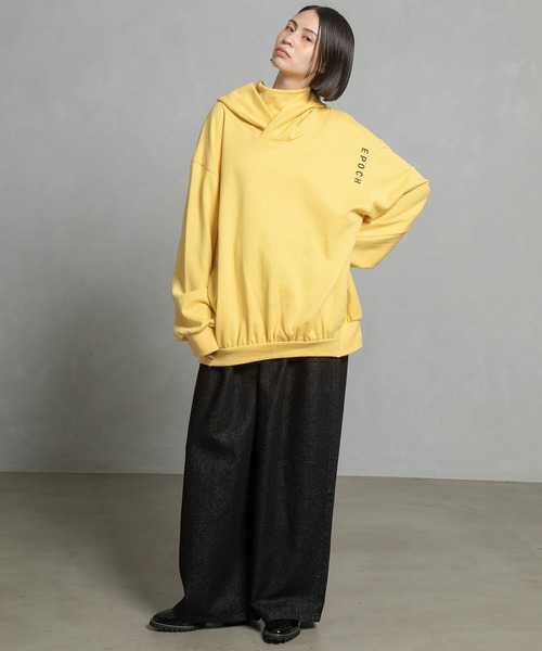 MARECHAL TERRE（マルシャルテル）の「ロングスウェットパーカー（パーカー・レディース・ブルー/ピンク/イエロー/ブラック・MEDIUM）」の9枚目の写真