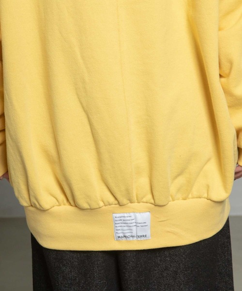 MARECHAL TERRE（マルシャルテル）の「ロングスウェットパーカー（パーカー・レディース・ブルー/ピンク/イエロー/ブラック・MEDIUM）」の14枚目の写真