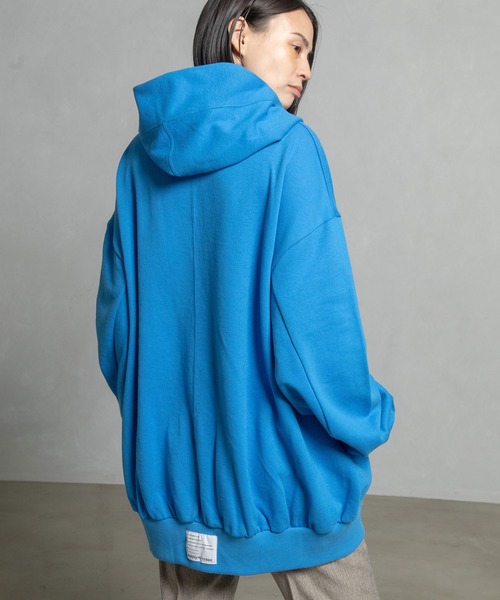 MARECHAL TERRE（マルシャルテル）の「ロングスウェットパーカー（パーカー・レディース・ブルー/ピンク/イエロー/ブラック・MEDIUM）」の16枚目の写真