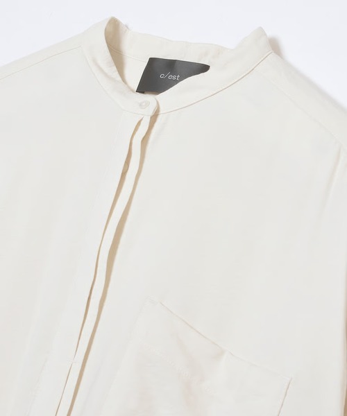 c/est(シーエ)の「c/est NELLY シャツブラウス 秋服 冬服(シャツ/ブラウス・レディース・ブラック/オフホワイト/ブルー・FREE)」の5枚目の写真