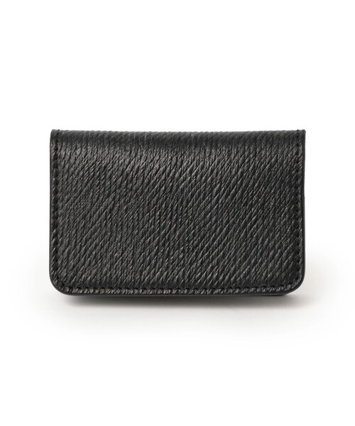 BEAMS F(ビームスエフ)の「TANNER BATES / ロシアキップレザー エルベリー カードホルダー(財布・メンズ・ブラウン/ブラック・ONE SIZE)」の1枚目の写真