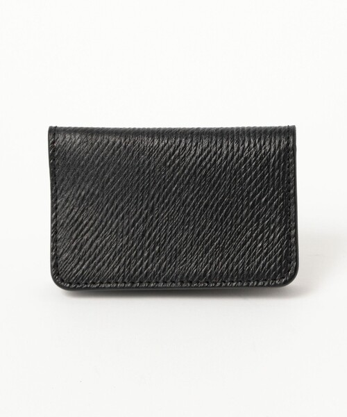 BEAMS F(ビームスエフ)の「TANNER BATES / ロシアキップレザー エルベリー カードホルダー(財布・メンズ・ブラウン/ブラック・ONE SIZE)」の3枚目の写真