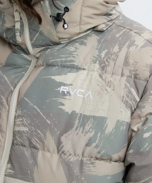 RVCA(ルーカ)の「RVCA メンズ BACK PRINT PUFFER JKT ジャケット 【2025年秋冬モデル】/ルーカエコダウンパフブルゾン(ブルゾン・メンズ・ブラック/ブラウン系カモフラージュ/グリーン系その他/オフホワイト・X-LARGE/LARGE/MEDIUM/SMALL)」の5枚目の写真