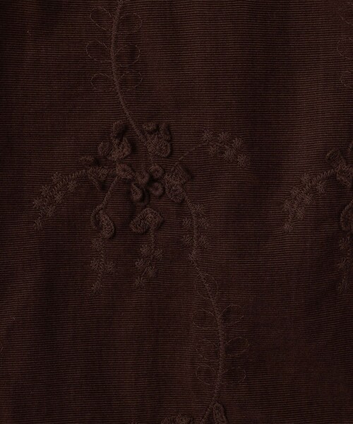 coen(コーエン)の「3Dフラワー刺繍 コーデュロイイージーワイドパンツ【インフルエンサー紹介アイテム】(その他パンツ・レディース・ナチュラル/ブラック/ブラウン・M/L)」の7枚目の写真