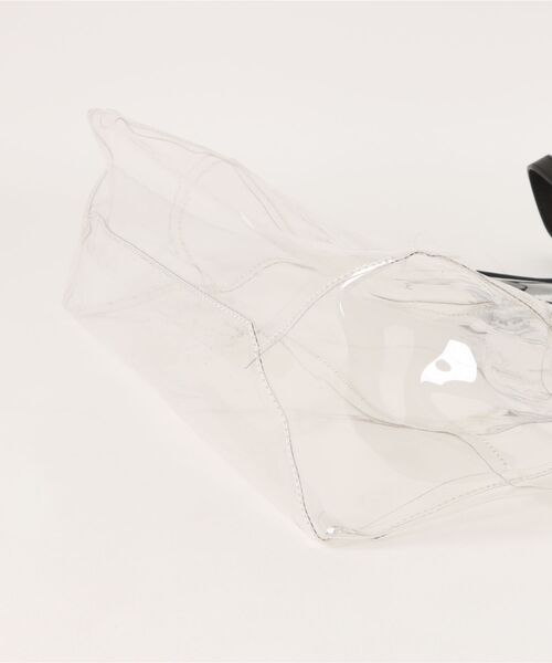 ADAM PATEK(アダムパテック)の「【RES】ADAM PATEK/ アダムパテック 【 BVOROUGH 】CLEAR LEATHER HANDLE PVC TOTE(トートバッグ・メンズ・ホワイト・ONESIZE)」の5枚目の写真