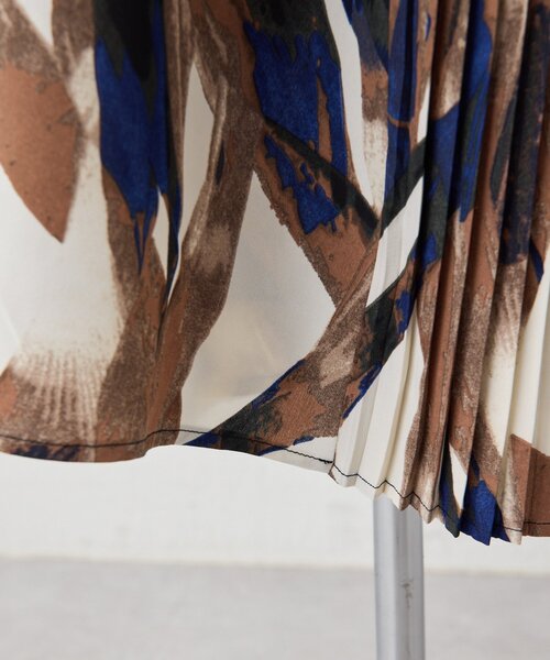 襟付きプリーツワンピース【SUM1 STYLE】（ワンピース）｜ear