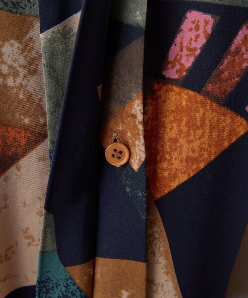 襟付きプリーツワンピース【SUM1 STYLE】（ワンピース）｜ear