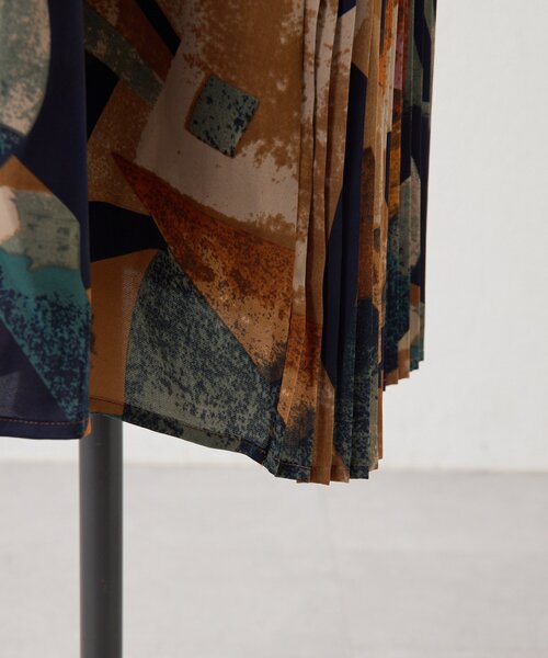 襟付きプリーツワンピース【SUM1 STYLE】（ワンピース）｜ear