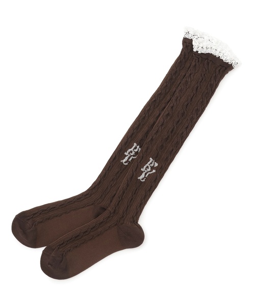 by LOVEiT(バイラビット)の「フリルニーハイソックス(ソックス/靴下・キッズ・ブラウン/ブラック/グレー・L/M)」の6枚目の写真