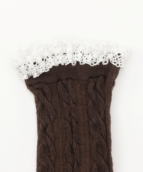 by LOVEiT(バイラビット)の「フリルニーハイソックス(ソックス/靴下・キッズ・ブラウン/ブラック/グレー・L/M)」の7枚目の写真