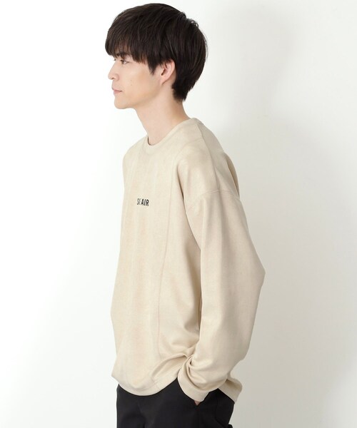 THE SHOP TK （ザ ショップ ティーケー ）の「スエード フォトプリントスウェット 【洗濯機OK】（Tシャツ/カットソー・メンズ・アイボリー系/グレー系その他/アイボリー/ダークグレー・02/03/04）」の13枚目の写真