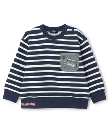 kladskap（クレードスコープ）の「電車胸ポケットボーダートレーナー（スウェット）」