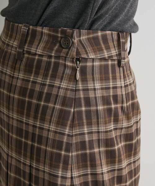 CRAFT STANDARD BOUTIQUE（クラフトスタンダードブティック）の「フロントプリーツスカート◆（スカート・レディース・ブラウン系その他4/ブラウン/グレー系その他3・M/L）」の8枚目の写真