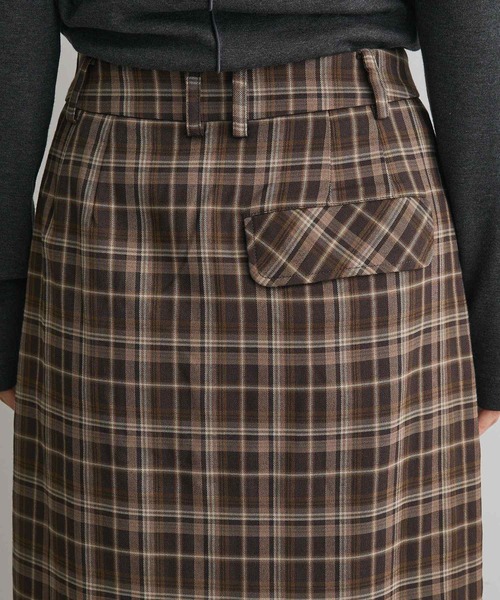 CRAFT STANDARD BOUTIQUE（クラフトスタンダードブティック）の「フロントプリーツスカート◆（スカート・レディース・ブラウン系その他4/ブラウン/グレー系その他3・M/L）」の9枚目の写真