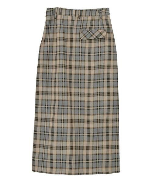 CRAFT STANDARD BOUTIQUE（クラフトスタンダードブティック）の「フロントプリーツスカート◆（スカート・レディース・ブラウン系その他4/ブラウン/グレー系その他3・M/L）」の12枚目の写真