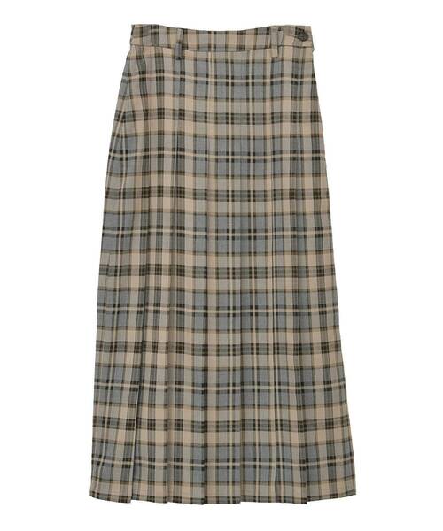 CRAFT STANDARD BOUTIQUE（クラフトスタンダードブティック）の「フロントプリーツスカート◆（スカート・レディース・ブラウン系その他4/ブラウン/グレー系その他3・M/L）」の21枚目の写真