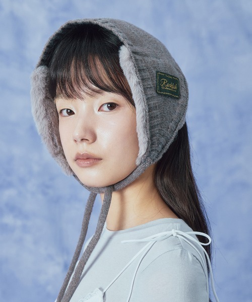 ROCKFISH WEATHERWEAR(ロックフィッシュウェザーウェア)の「FLUFFY EARMUFF(イヤーマフ・レディース・ベージュ/ライトグレー/ピンク/スカイブルー/グレー・FREE)」の3枚目の写真