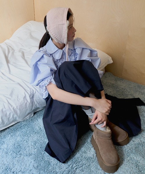 ROCKFISH WEATHERWEAR(ロックフィッシュウェザーウェア)の「FLUFFY EARMUFF(イヤーマフ・レディース・ベージュ/ライトグレー/ピンク/スカイブルー/グレー・FREE)」の16枚目の写真