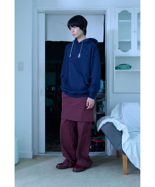 NICE GHOST CLUB（ナイスゴーストクラブ）の「A'GEM/9 × .kom 『NICE GHOST CLUB/ナイスゴーストクラブ』3STAR LOGO HOODIE/スターロゴデザイン プルオーバーパーカー（パーカー・レディース・ネイビー/ブラック/グレー・M）」の22枚目の写真