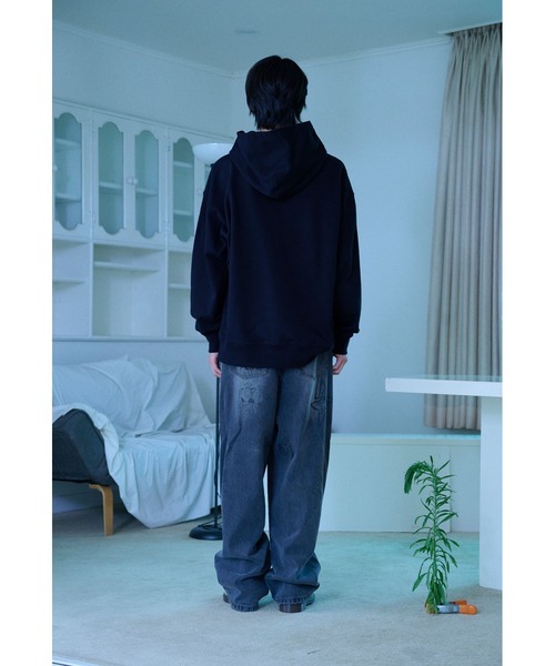 NICE GHOST CLUB（ナイスゴーストクラブ）の「A'GEM/9 × .kom 『NICE GHOST CLUB/ナイスゴーストクラブ』3STAR LOGO HOODIE/スターロゴデザイン プルオーバーパーカー（パーカー・レディース・ネイビー/ブラック/グレー・M）」の18枚目の写真
