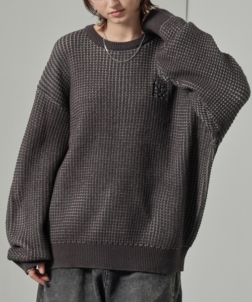 セール】【Alfred Alex】ワンポイントロゴ刺繍オーバーサイズ