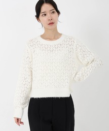 UNIVERVAL MUSE | バルキースフレ_レース編パールニット(ニット/セーター)