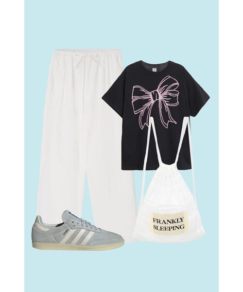 RONRON(ロンロン)の「BACK HEART STITCH POCKET BANDING PANTS WHITE(その他パンツ・レディース・その他・FREE)」の8枚目の写真