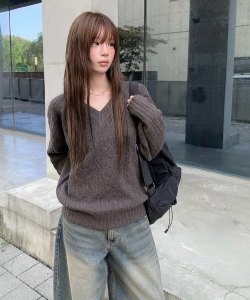 anyonemore(エニワンモア)の「ビンテージウォッシングバルーンワイドデニムパンツ(デニムパンツ・レディース・ブラック/ブルー・SMALL/MEDIUM/LARGE)」の12枚目の写真