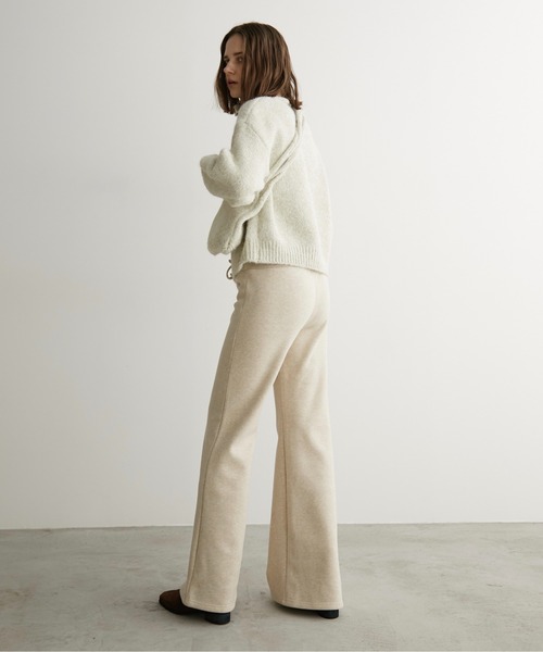 LOSCa（ロスカ）の「ハイネック多ボタンカーディガン/ポシェット付き（ニット/セーター・レディース・モカ/ナチュラル・FREE）」の13枚目の写真