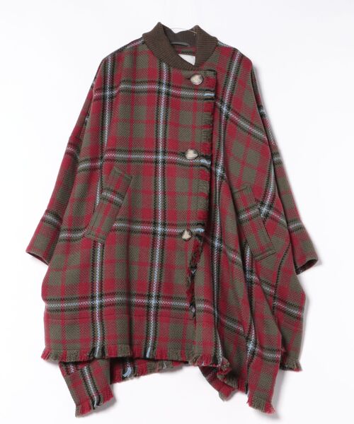 ﾛｰﾋﾞﾝｸﾞﾁｪｯｸﾌﾘﾝｼﾞﾏﾌﾗｰ付きｺｰﾄ（その他アウター）｜Vivienne Westwood