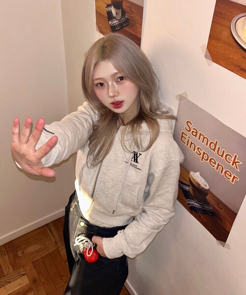 AVANDRESS（アバンドレス ）の「AV LOGO CROP HOOD ZIP-UP WHITE MELANGE（パーカー・レディース・その他・SMALL/MEDIUM）」の12枚目の写真