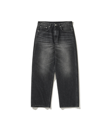 HISHANDER（ヒズハンダー）の「WASHED WIDE DENIM PANTS BLACK（デニムパンツ）」