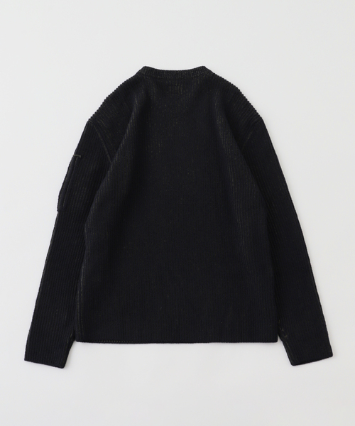 C.P. COMPANY（シーピーカンパニー）の「C.P. Company / シーピーカンパニー KNW CREW NECK IN FLEECE KNIT（ニット/セーター・メンズ・カーキ・X-SMALL/SMALL/MEDIUM/LARGE）」の5枚目の写真