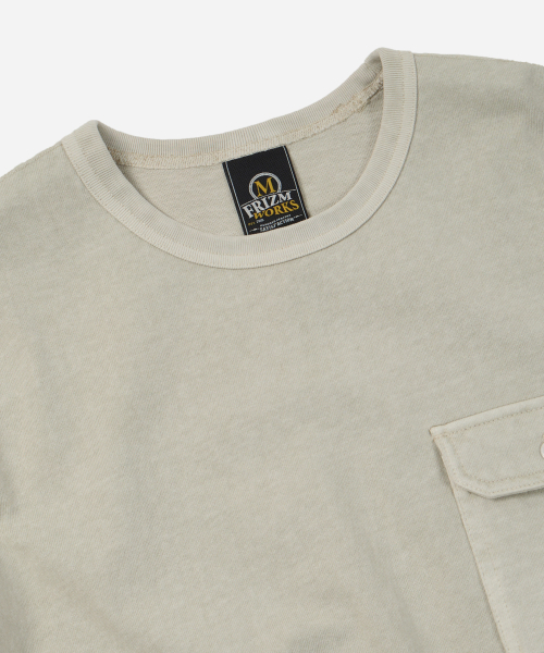 FRIZMWORKS(フリズムワークス)の「CIGARETTE POCKET PIGMENT DYEING TEE _ BEIGE(Tシャツ/カットソー・メンズ・その他・MEDIUM/LARGE/SMALL)」の3枚目の写真