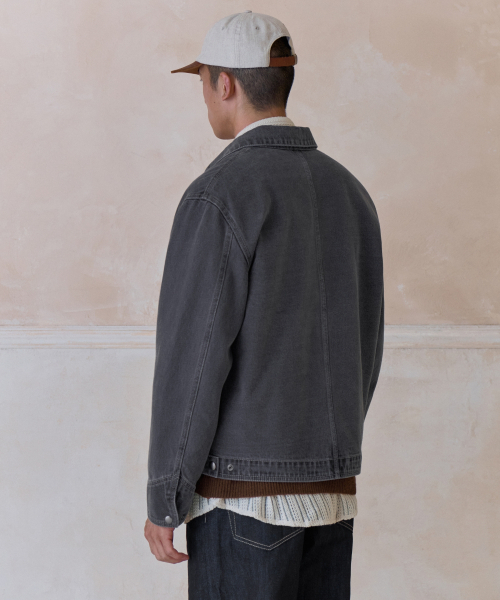 MUSINSA STANDARD（ムシンサスタンダード）の「デニムワークジャケット[グレー]（デニムジャケット・メンズ・その他・MEDIUM/LARGE/X-LARGE/XX-LARGE）」の3枚目の写真