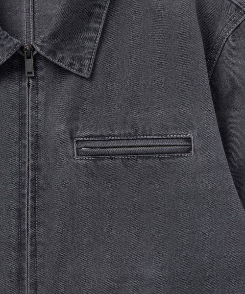 MUSINSA STANDARD（ムシンサスタンダード）の「デニムワークジャケット[グレー]（デニムジャケット・メンズ・その他・MEDIUM/LARGE/X-LARGE/XX-LARGE）」の4枚目の写真