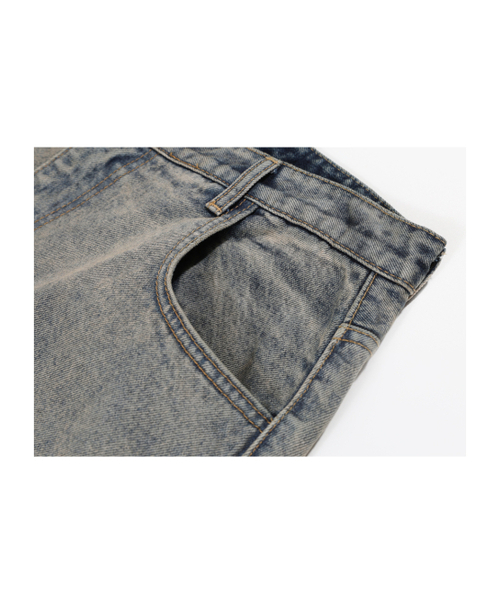 GUBIN（グビン）の「ダブルニクラックウォッシングデニムパンツ（デニムパンツ・レディース・その他・LARGE/SMALL/MEDIUM）」の7枚目の写真
