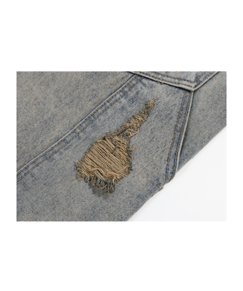 GUBIN（グビン）の「ダブルニクラックウォッシングデニムパンツ（デニムパンツ・レディース・その他・LARGE/SMALL/MEDIUM）」の12枚目の写真