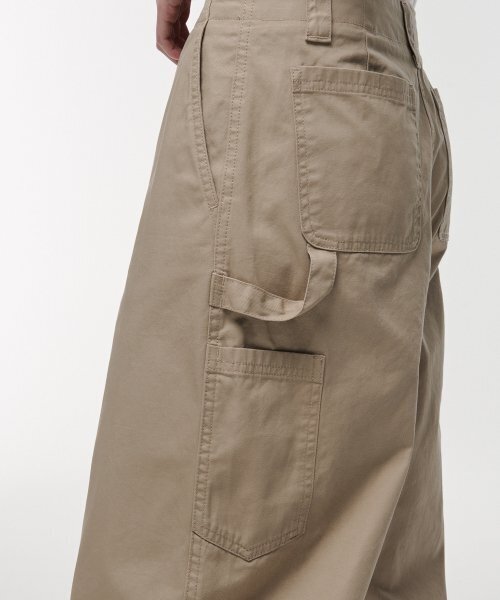 MUSINSA STANDARD WOMAN（ムシンサスタンダードウーマン）の「ウィメンズワイドカーペンターパンツ[ベージュ]（その他パンツ・レディース・その他・30/24/25/26/27/28/29）」の4枚目の写真