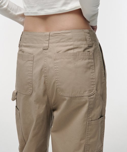 MUSINSA STANDARD WOMAN（ムシンサスタンダードウーマン）の「ウィメンズワイドカーペンターパンツ[ベージュ]（その他パンツ・レディース・その他・30/24/25/26/27/28/29）」の10枚目の写真