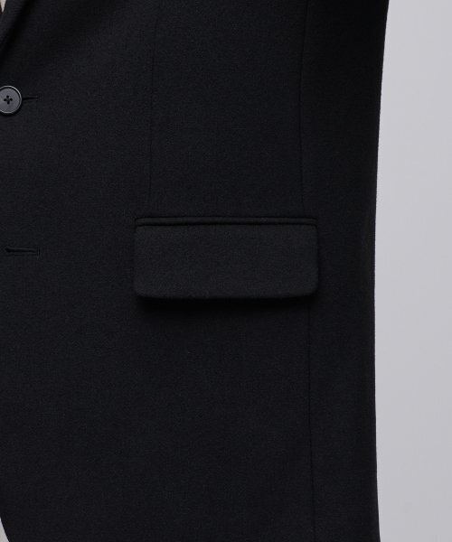 MUSINSA STANDARD（ムシンサスタンダード）の「ウールブレンドメルトンダディショルダーオーバーサイズブレザー[ブラック]（テーラードジャケット・メンズ・その他・MEDIUM/LARGE/X-LARGE/XX-LARGE）」の9枚目の写真